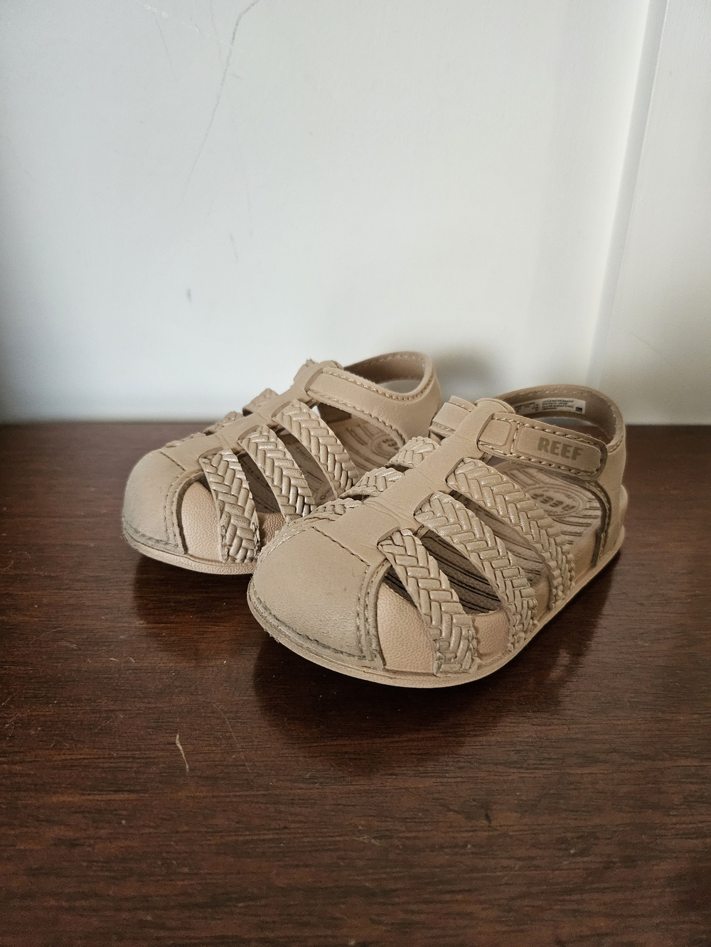 Reef Baby Tan Braided Fisherman Sandals